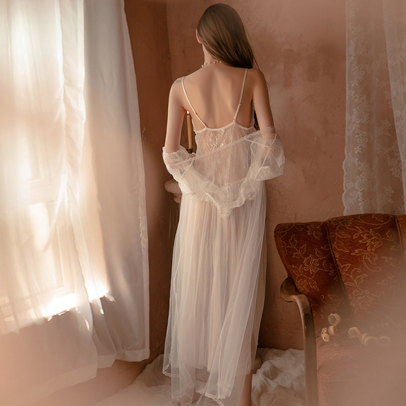 Pretty Honey Romance Lace Baby Doll Night Gown