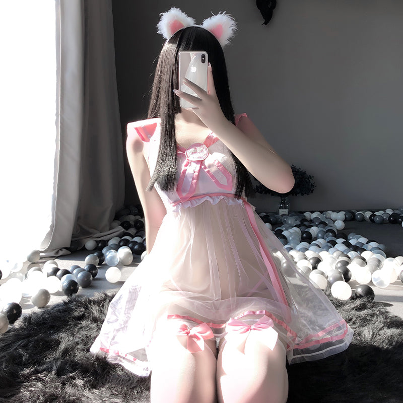 Sofyee  Cute Student Tutu Skirt Halter Uniform Suit