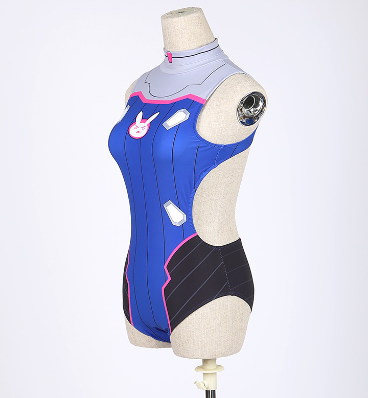 D.VA Bunny Kawaii Japanese Cosplay Swimsuit Bikini Set