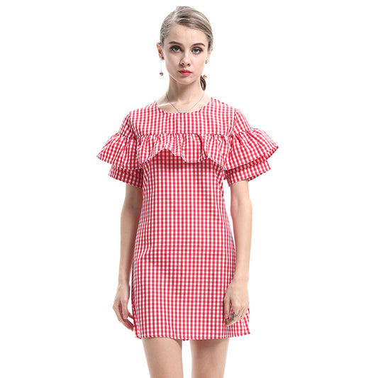 Pink Peachy Ruffle Stripe Midi Dress - sofyee