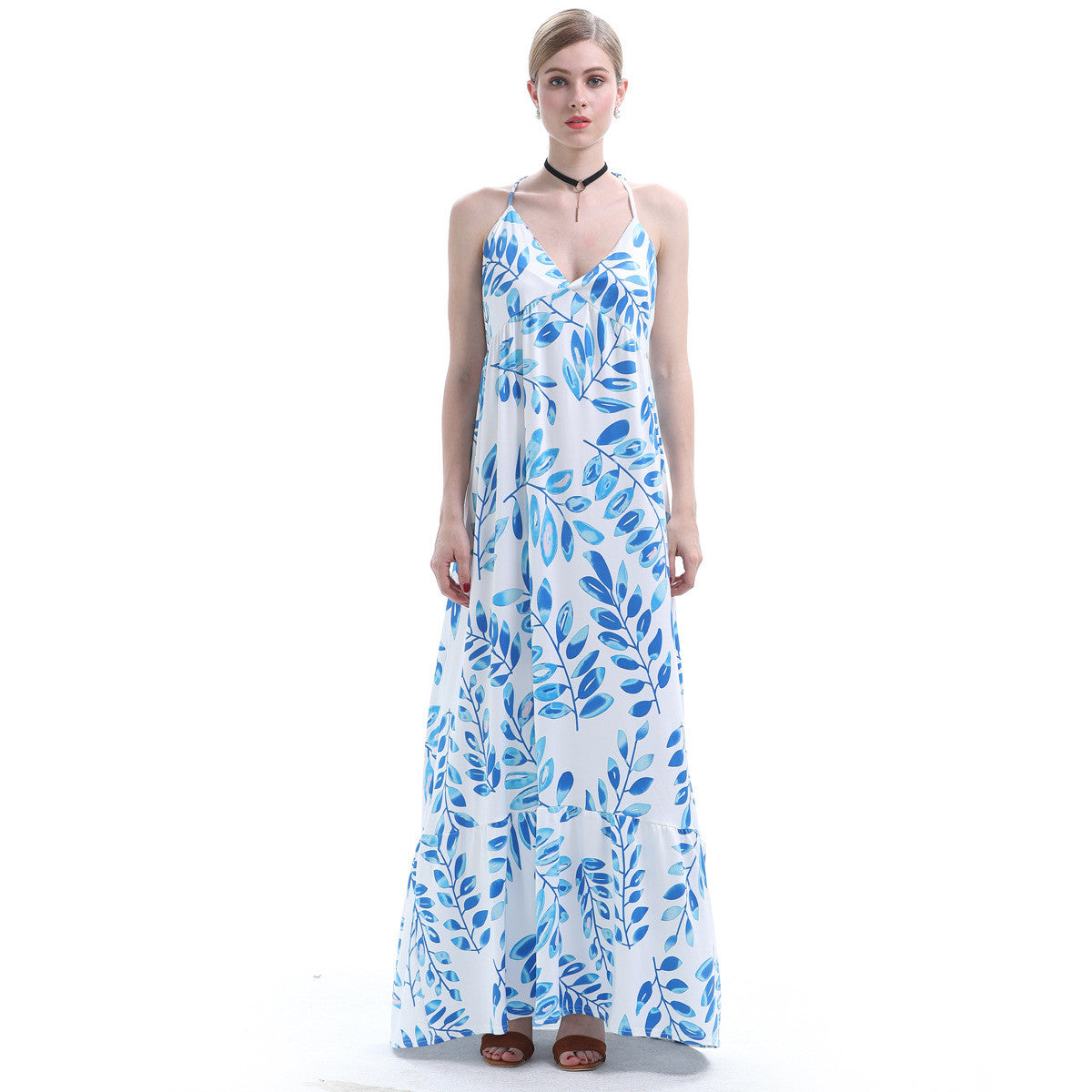 Dreamy Place With Butterfly Flying Around Maxi Dress - sofyee