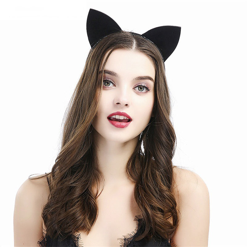 Anime Black Cat ear Headband Christmas Party Headband