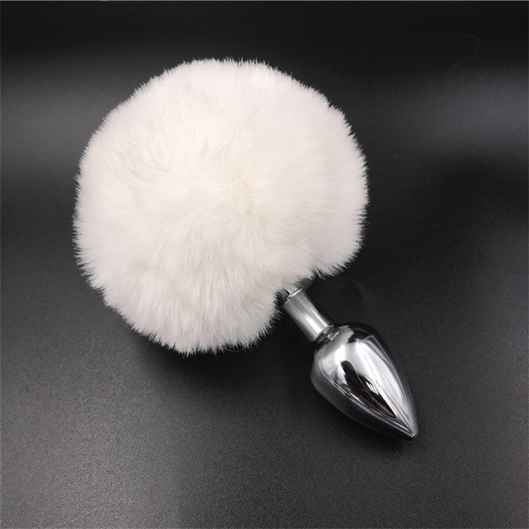 Sexy cute anime removable black real furry cosplay bunny butt plug tail