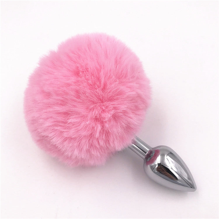 Sexy cute anime removable black real furry cosplay bunny butt plug tail