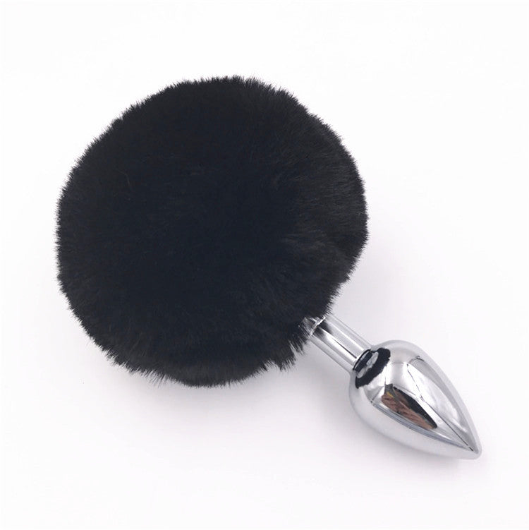 Sexy cute anime removable black real furry cosplay bunny butt plug tail