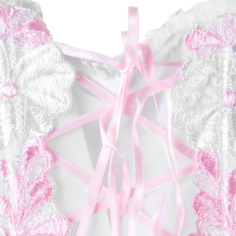 Snow Princess Flower Corset Lingerie