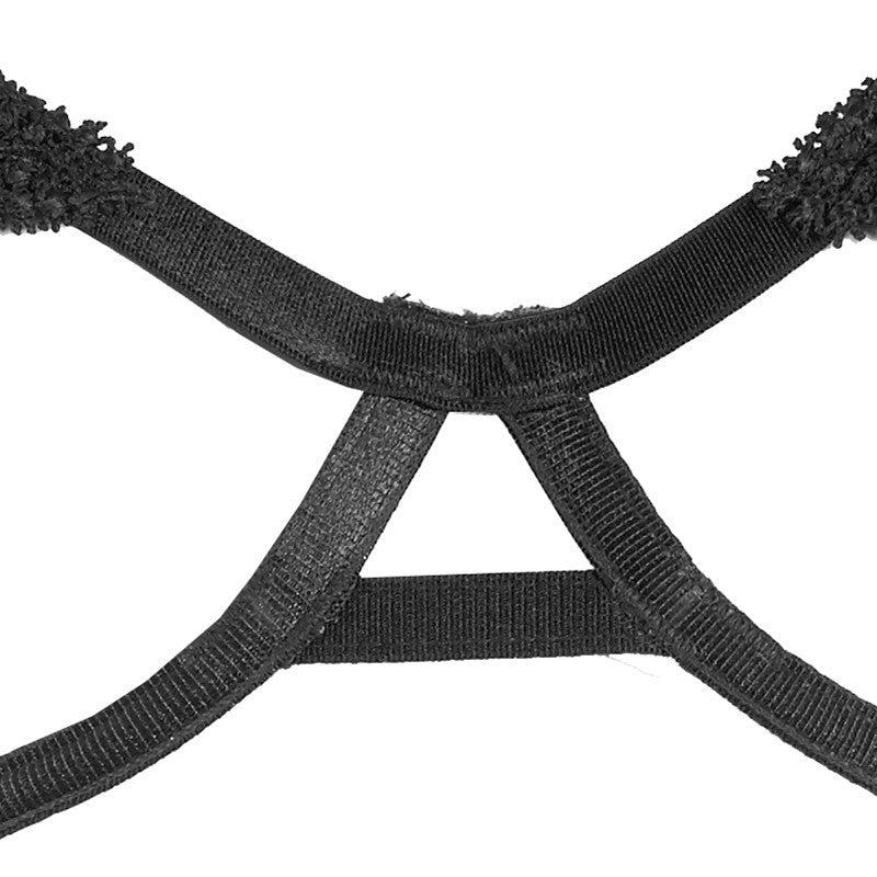 Exotic Black See Through Lace Open Cup Lingerie