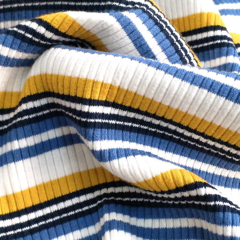 Cold Shoulder Striped Top
