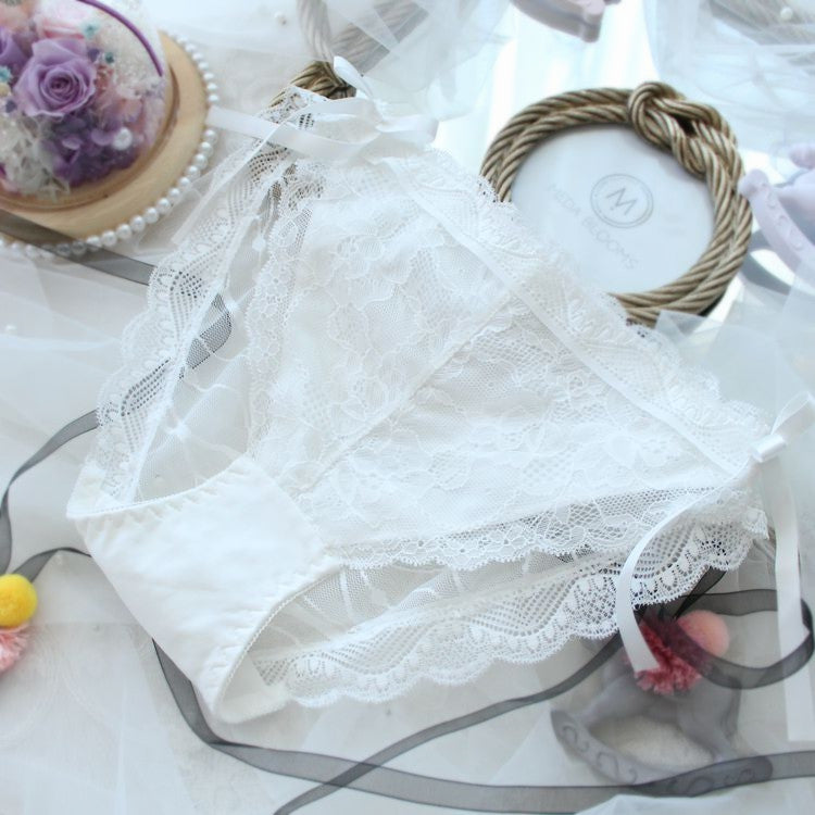Sheer See Through Candy Color Lacy Cute Lace Sweetie Cheekie Panty