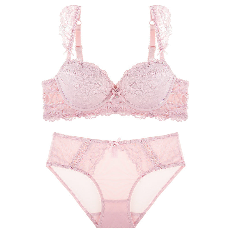 White Lace To Love Cute Sweet Bras And Panty Set