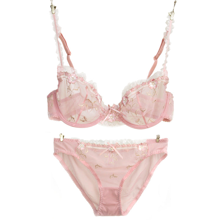 Push-up-BH mit Blumenmuster 
