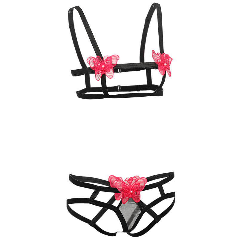 Butterfly Open Bra Set