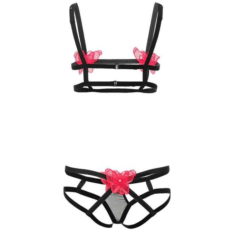 Butterfly Open Bra Set