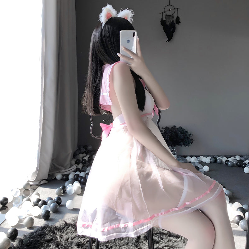 Sofyee  Cute Student Tutu Skirt Halter Uniform Suit