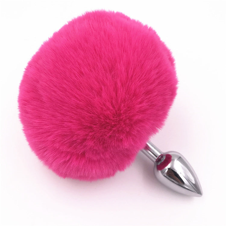 Sexy cute anime removable black real furry cosplay bunny butt plug tail