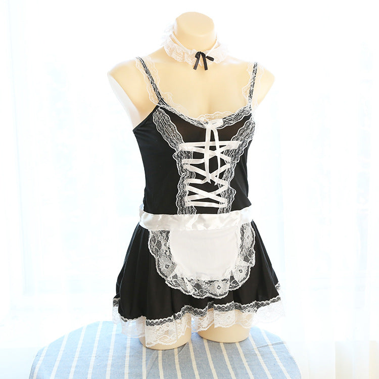 Anime Maid Kawaii Bow Neko Choker Cosplay Costume Dress