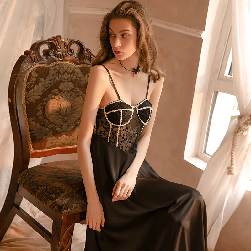 Pretty Honey Romance Lace Baby Doll Night Gown