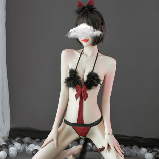 Japanische sexy Anime-Mädchen-Uniform – Katzenmädchen 