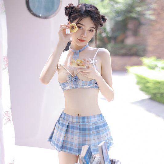 Japanese School Girl Uniform Open Cup Sexy