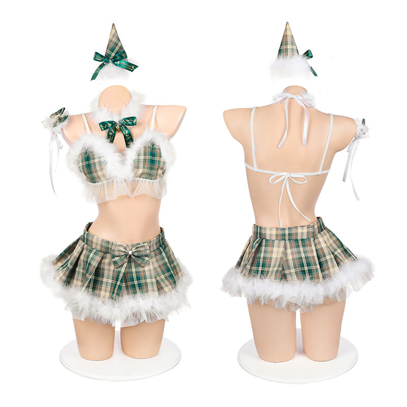 Weihnachten Sexy Schulmädchen - Pelziges Mädchen