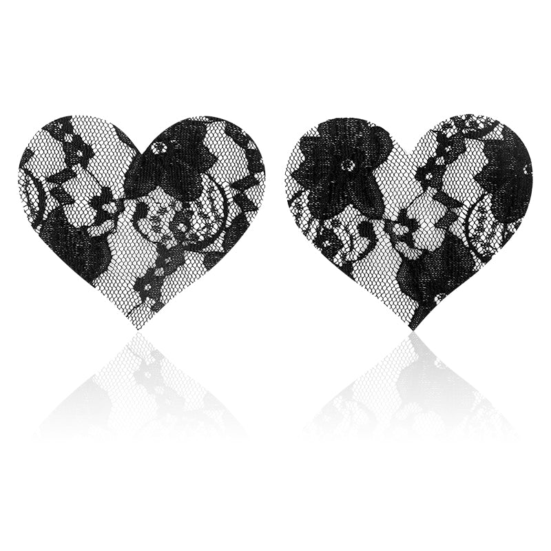 Sofyee Fun Gathers Breathable Heart-Shaped Five-Pointed Star Silk Nipple