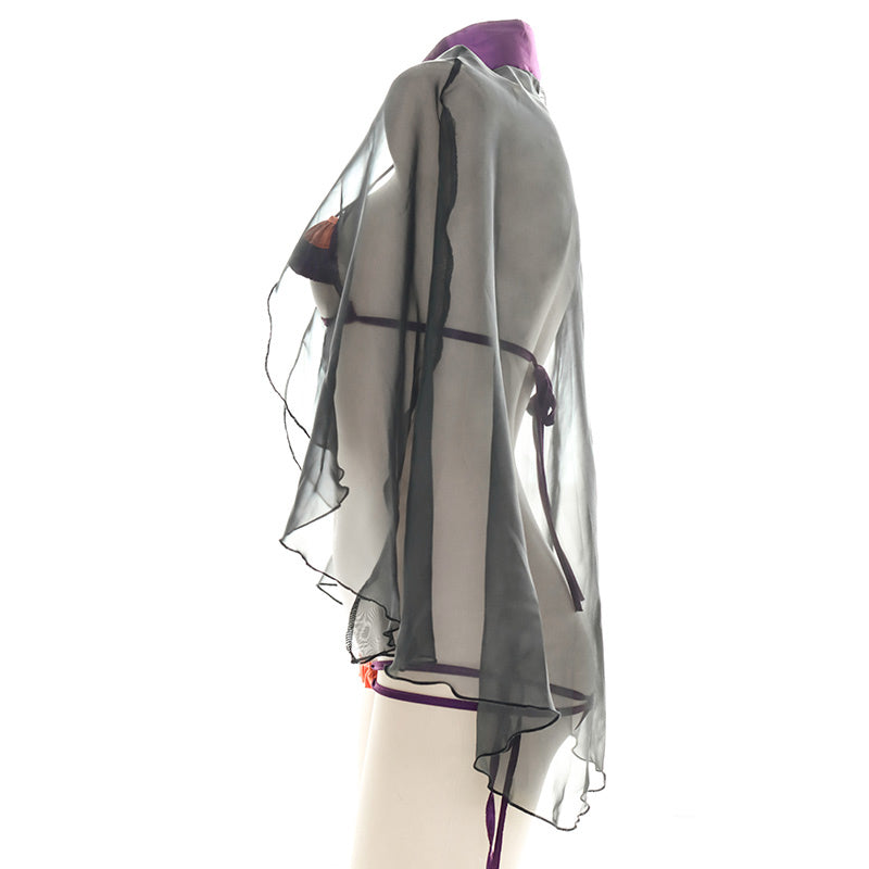 Sofyee Sexy Hollow Cape Bikini