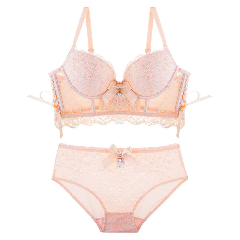Lace Trimmed Wirefree  White To Love Cute Sweet Bra