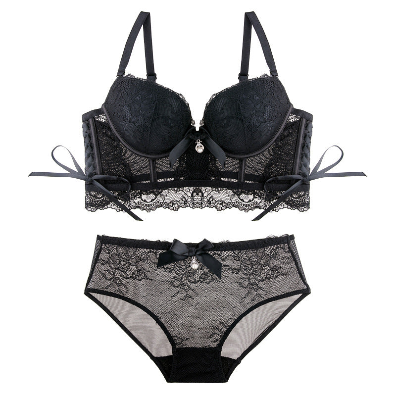 Lace Trimmed Wirefree  White To Love Cute Sweet Bra