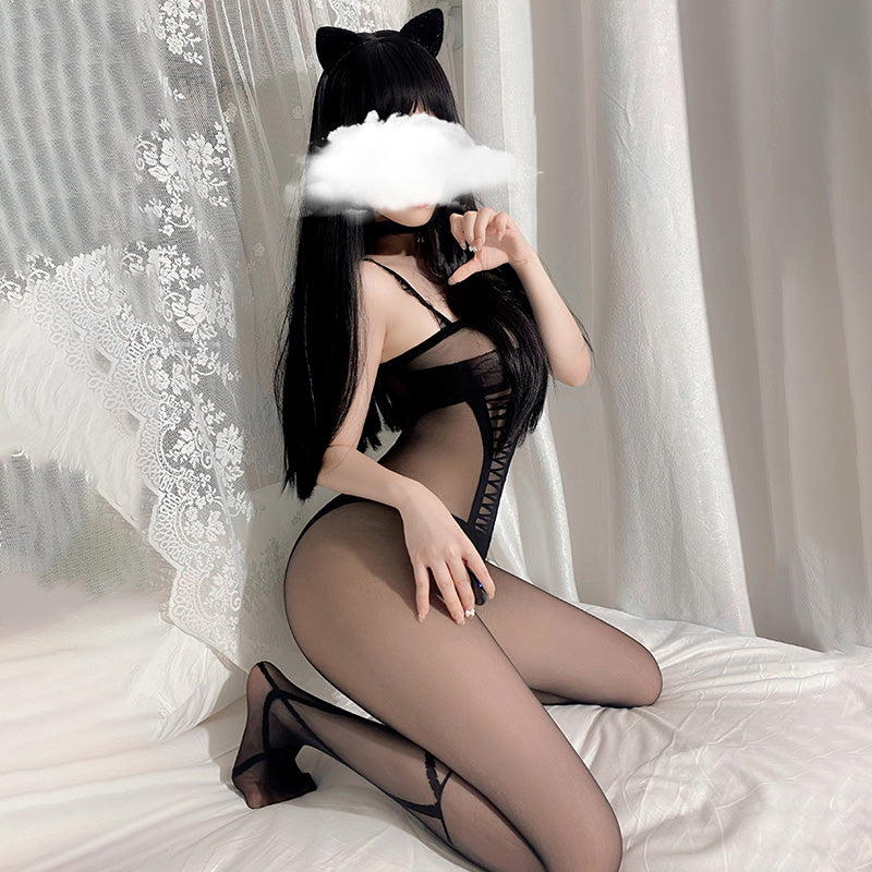 Full Body Seductive Bondage Fishnet Body Stocking