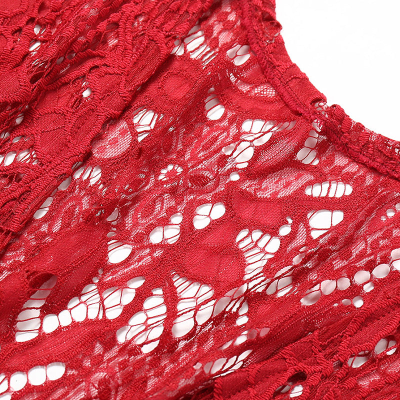 Sultry Robe Lace All Over Lingerie Set