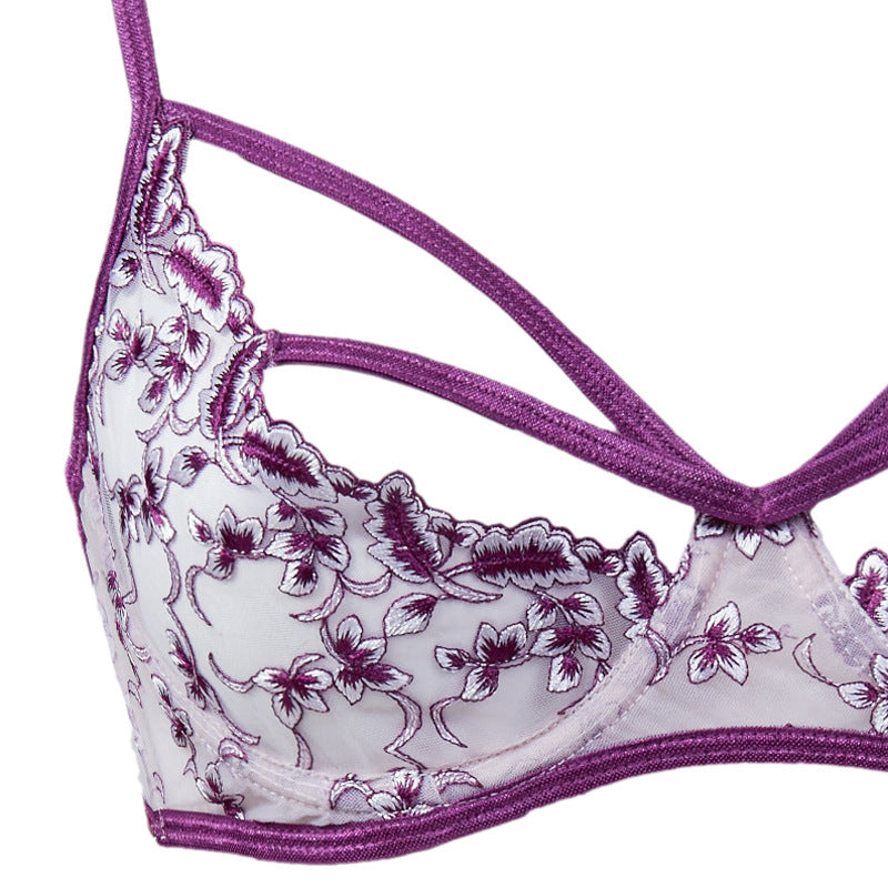 Sexy Purple Midnight Underwire Lingerie