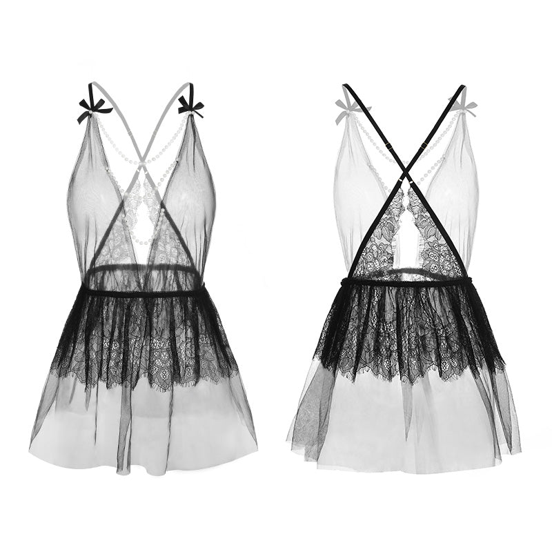 Pearl You Feel Like  Fairy Pretty Sheer Lingerie Set