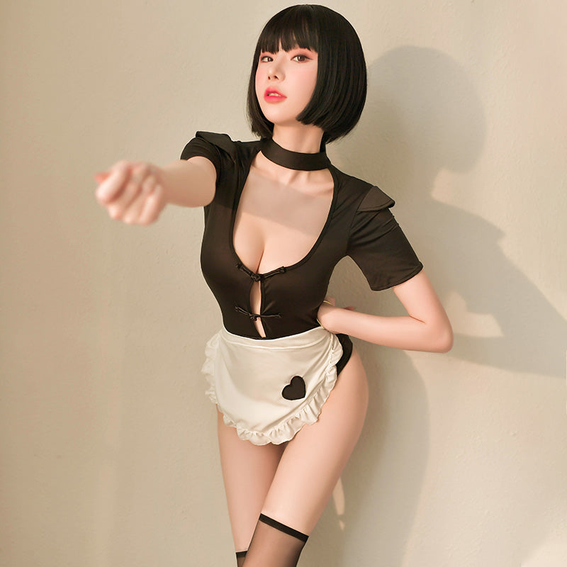 Japanese sexy Open gear maid