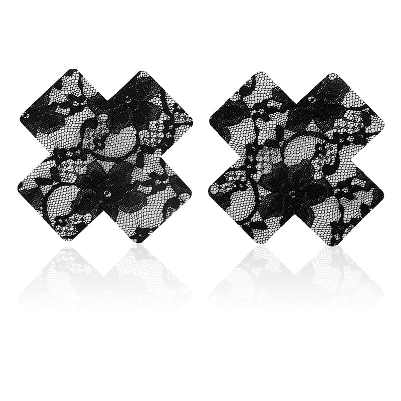 Sofyee Fun Gathers Breathable Heart-Shaped Five-Pointed Star Silk Nipple