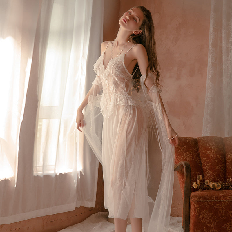 Pretty Honey Romance Lace Baby Doll Night Gown
