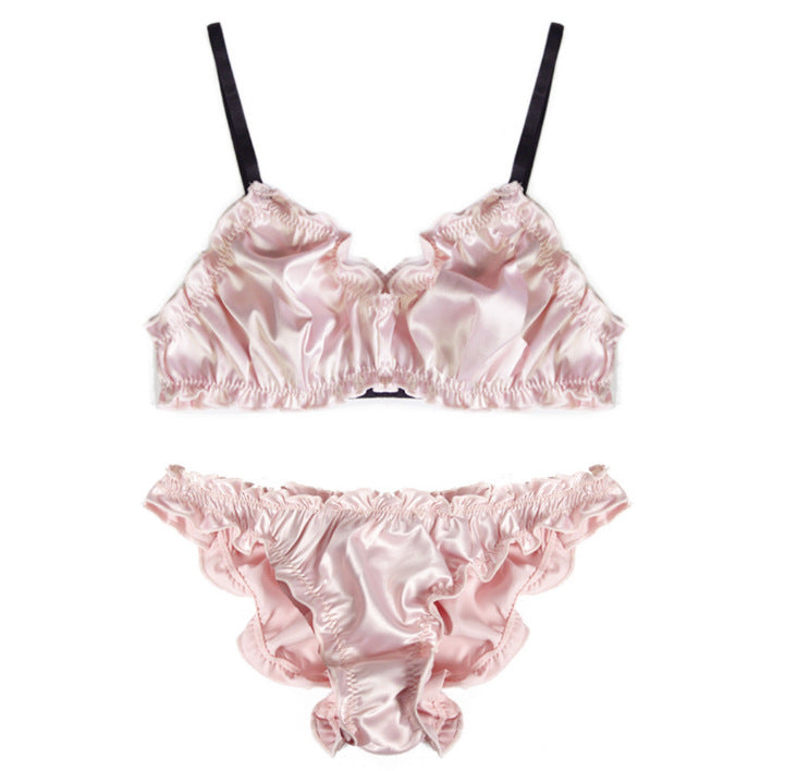 Happy Weekend Rose Pink Angel Cute Sweetie Baby Bralette Set