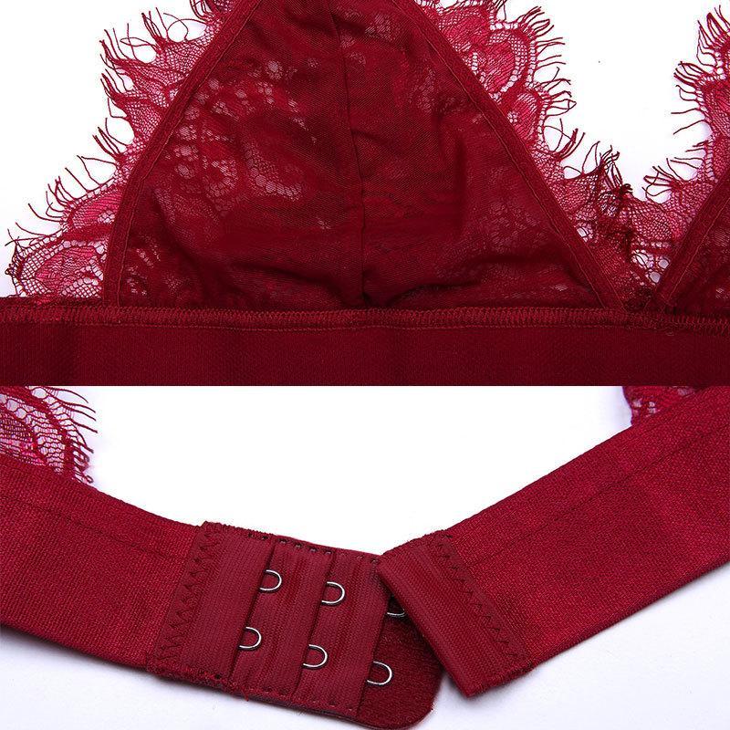 Cute Flowery Lace Bra & Panty Set