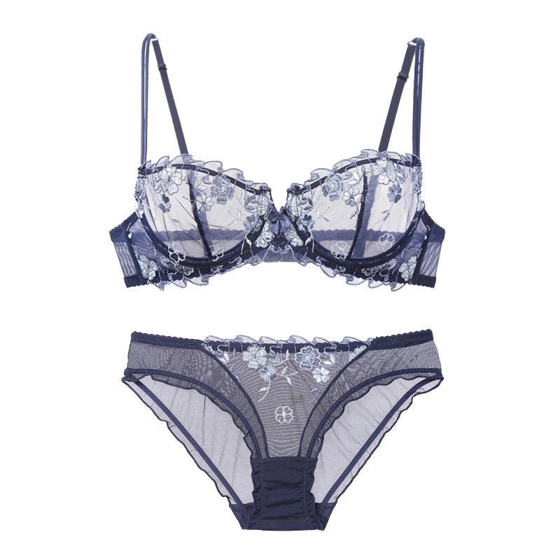 Deadly Flirt All Over lace Floral Soft-cup Balconette Bra Set