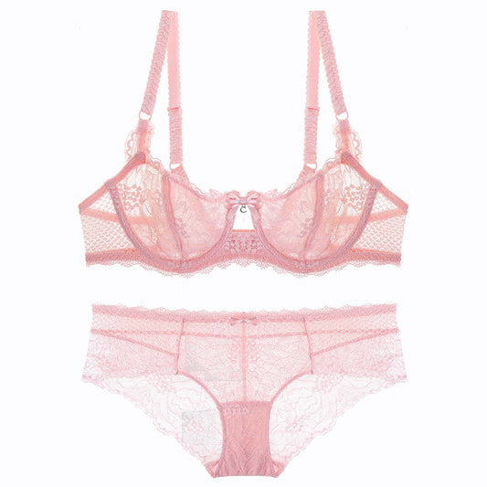 Pink Your Way Underwire Sheer See Through Bra