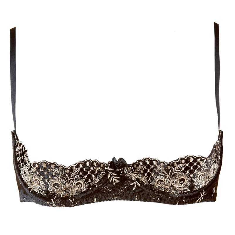 Eyelash Open Cup Lingerie Set