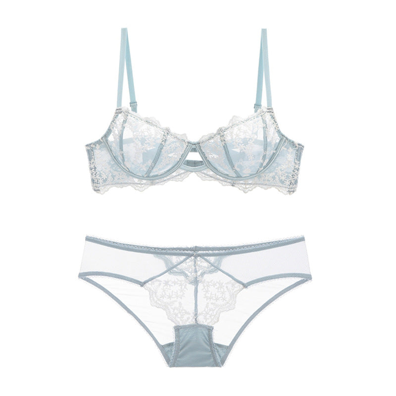 Complete Innocence See Through All Over Bra & Panty Set