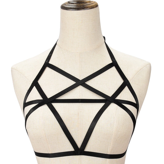 Gothic Bondage Straps Top