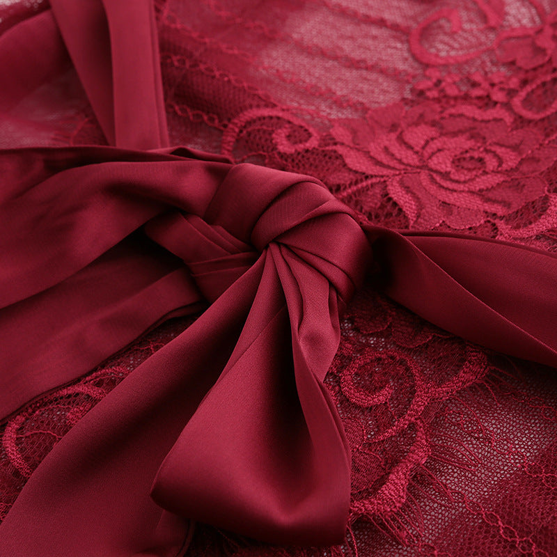 Soulful Evening Long Sleeve Robe Lingerie Set