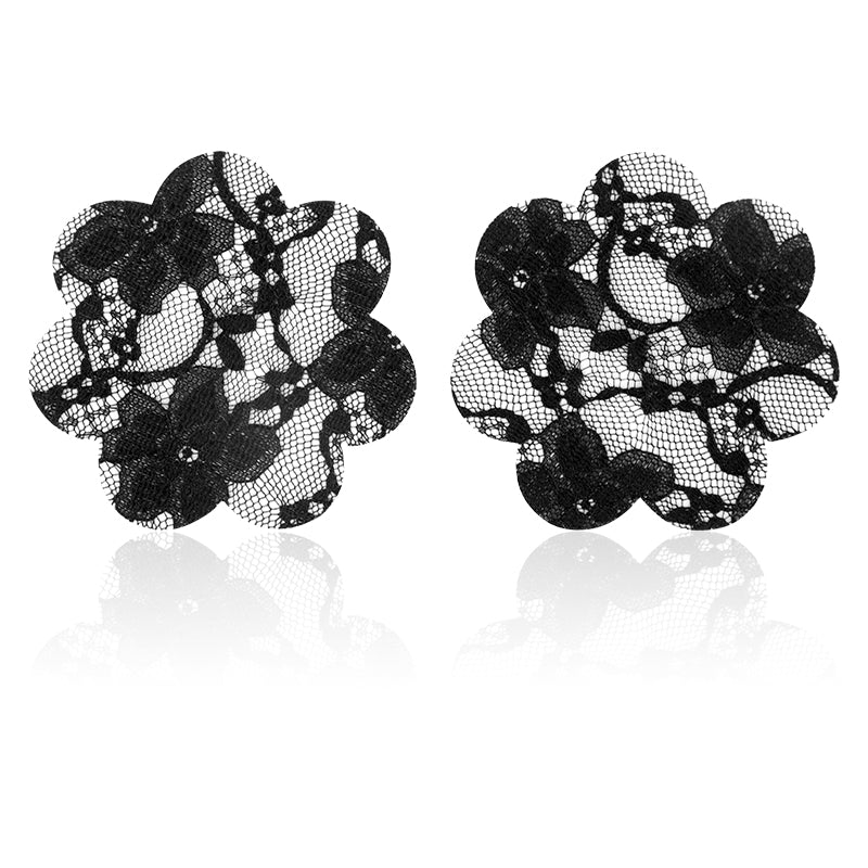 Sofyee Fun Gathers Breathable Heart-Shaped Five-Pointed Star Silk Nipple