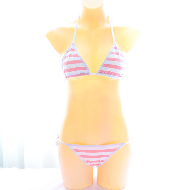 Amine Girly Micro SHIMAPAN Kawaii Cosplay Costume Bikini Set