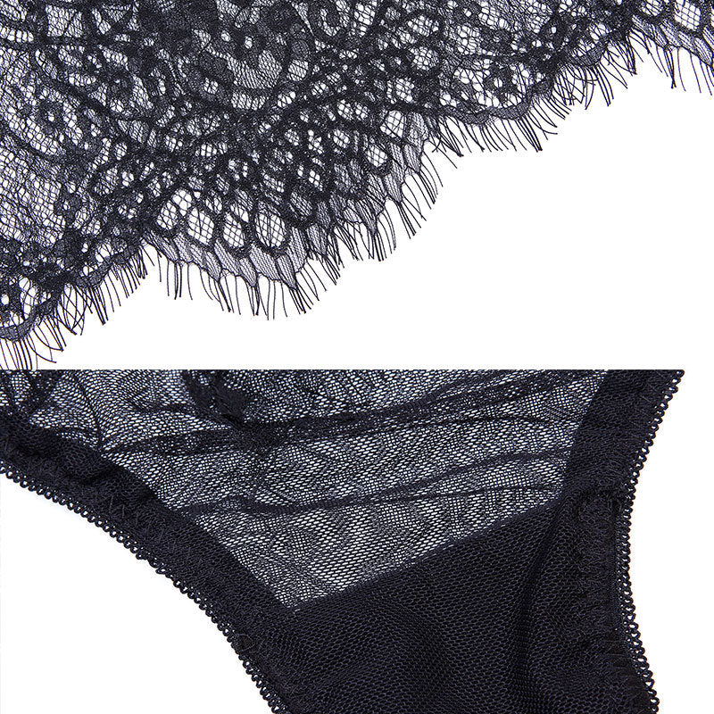 Butterfly All Over See Through Baby Doll Sheer Lingerie Set