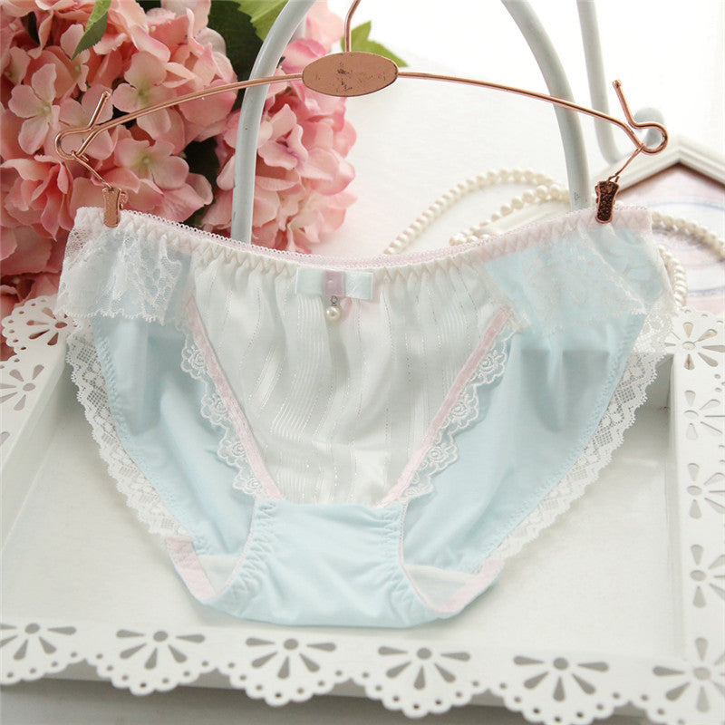 Eyelash Pearl Girly Kawaii Sweetie Heart Underwear Panty