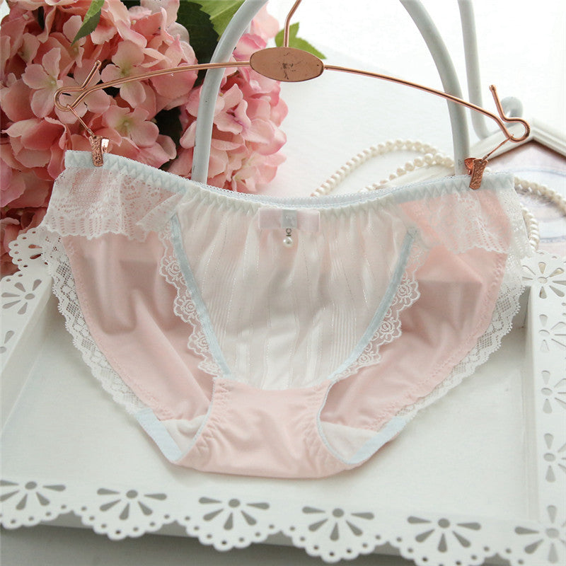 Eyelash Pearl Girly Kawaii Sweetie Heart Underwear Panty