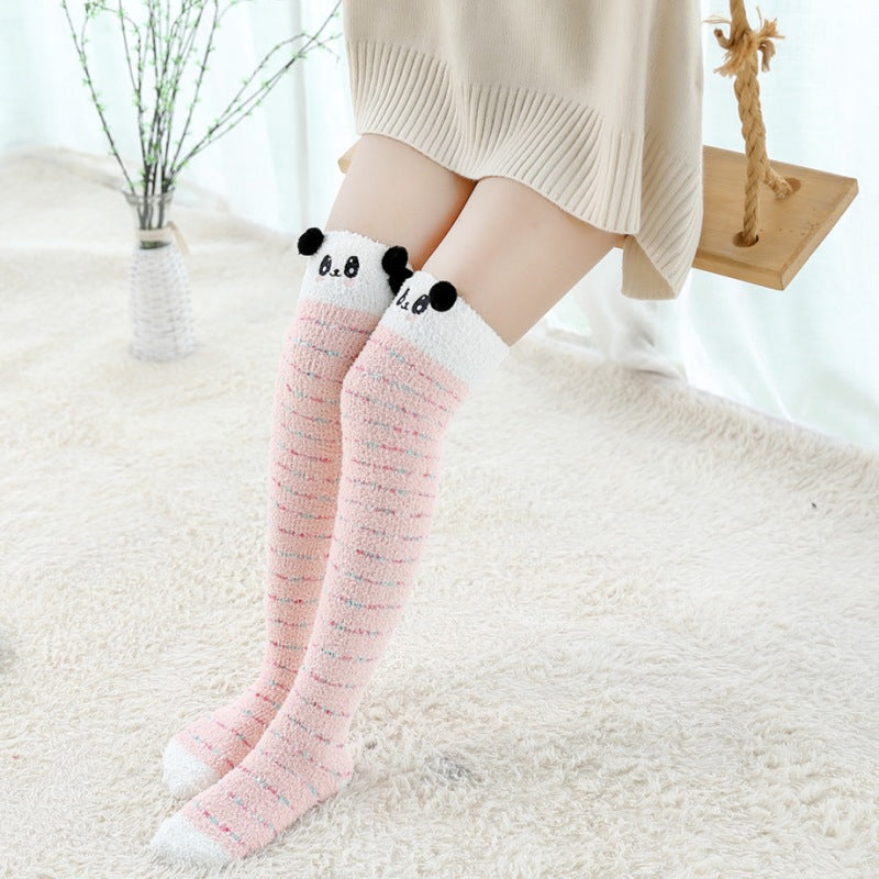 Bunny Striped Kawaii Tumblr Lolita Cutie Over Knee Thigh High Long Socks