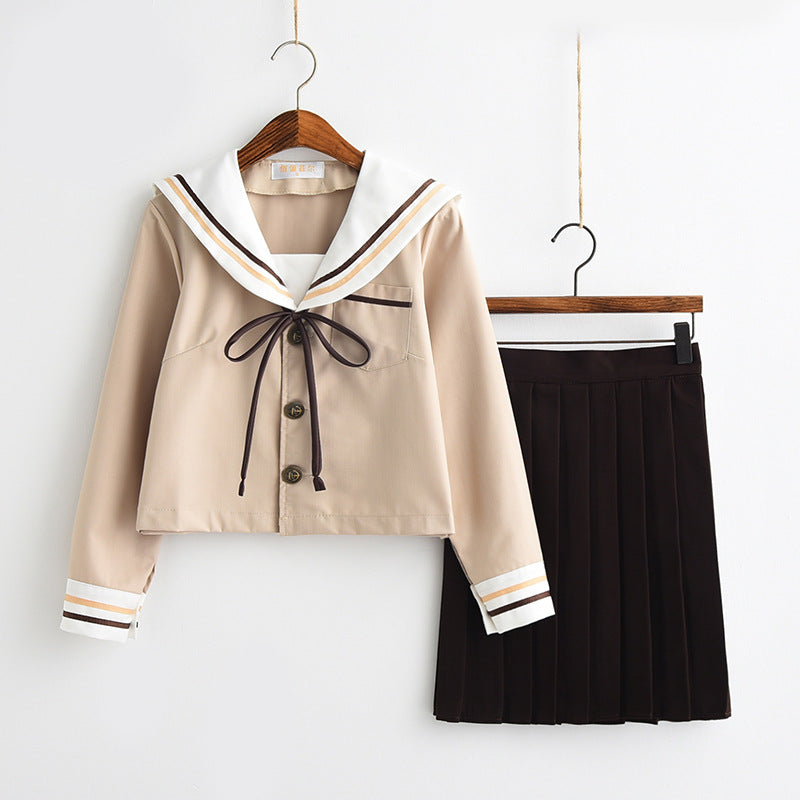 Kawaii Anime japanisches Schulmädchen-Uniform-Shirt-Rock-Set